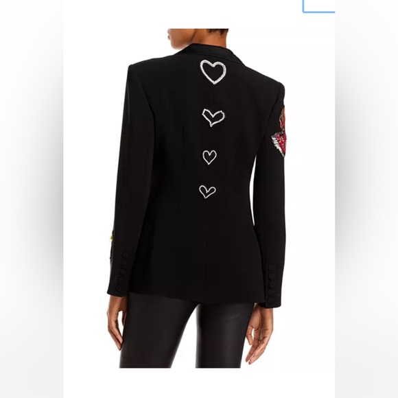 Cinq à Sept Black Embellished Blazer - Picture 2 of 7